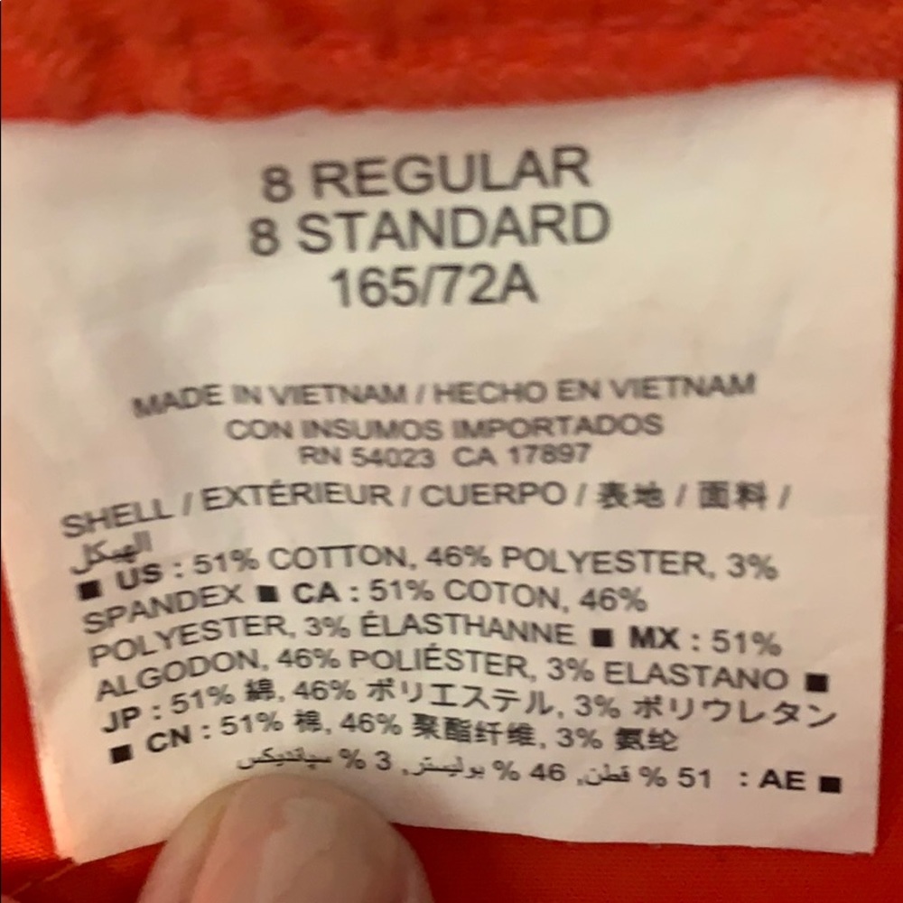 Orange Textured Old Navy Pixie Pants - image 6